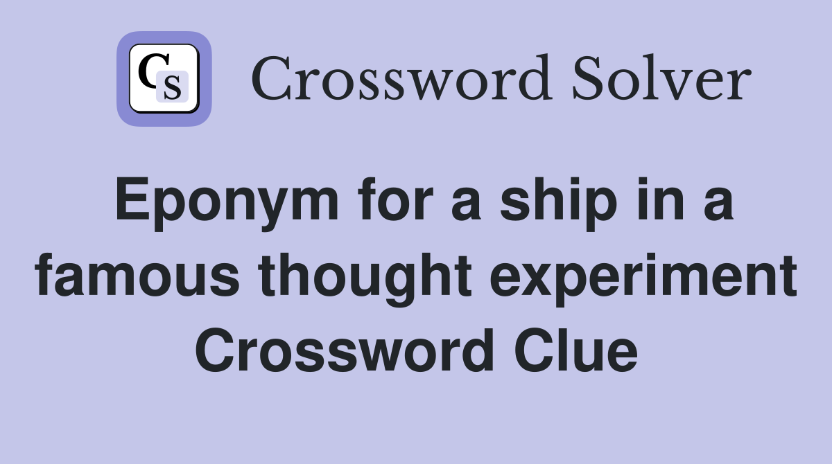 thought experiment crossword clue